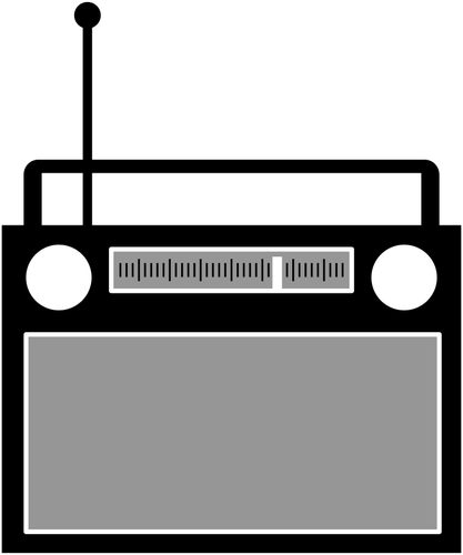 Radyo alıcısı vektör küçük resim