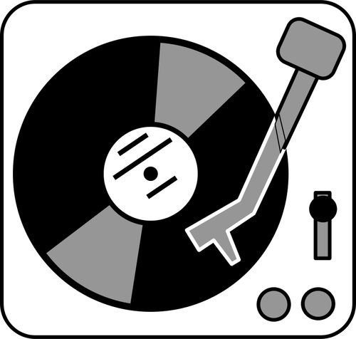 Enkel skivspelare vektor ClipArt