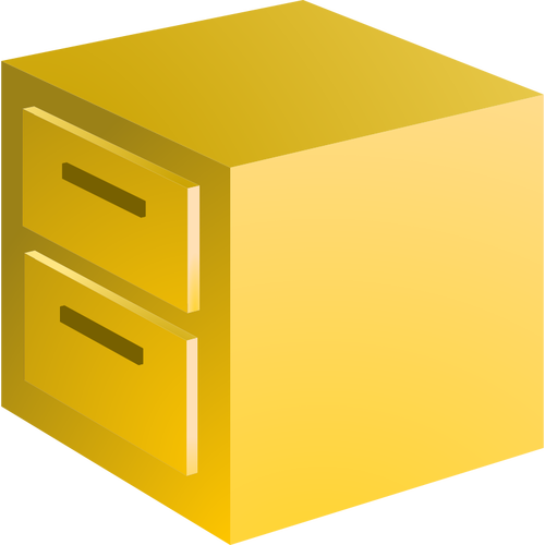Filing cabinet vector image
