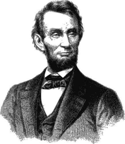 Vektor-Bild, Porträt von Abraham Lincoln