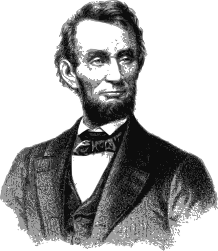 Vector portrait of Abraham Lincoln