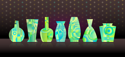 Abstract vases