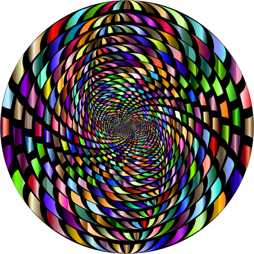 Abstrak prismatik vortex variasi