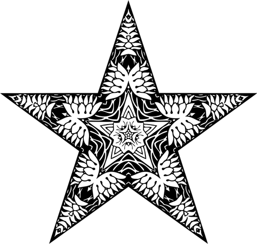 Dekorativ stjerne symbol