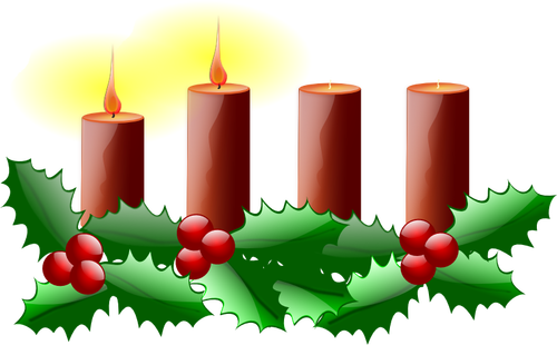 Second Sunday in advent vector image