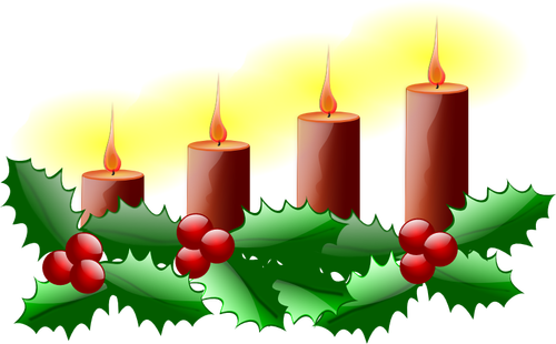Fourth Sunday in advent vector image