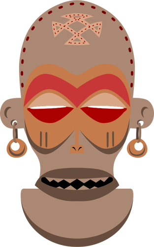 African Mask Vector Art