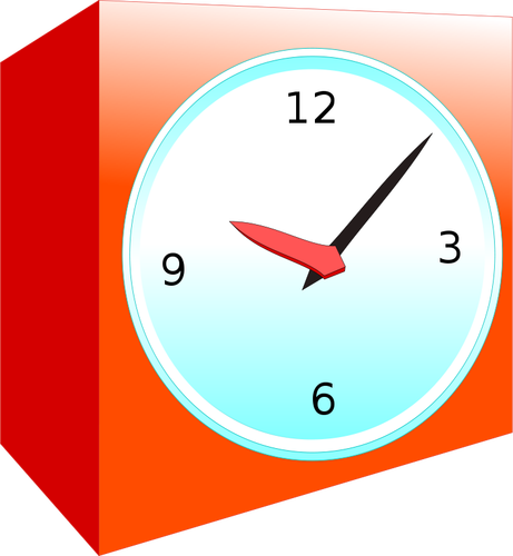 Ilustración de vector de reloj