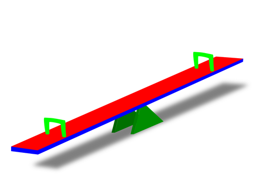 Balançoire en couleurs