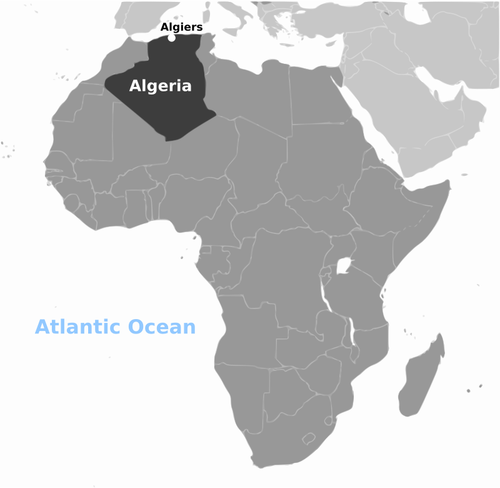 Emplacement de l’Algérie