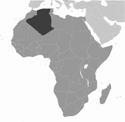 Алжирский местоположение