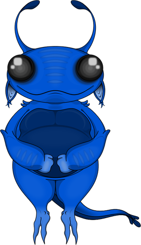 Alien biru