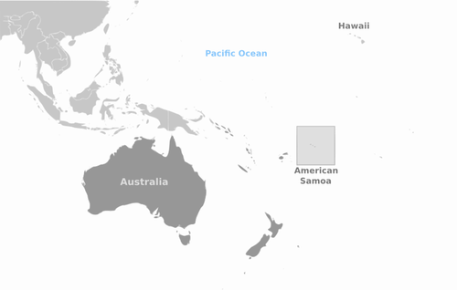 Carte de Samoa américaines