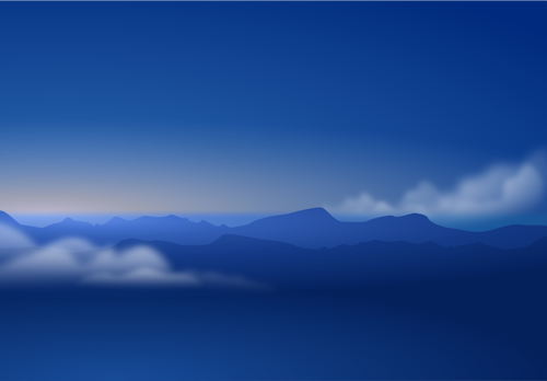 Imagem de vetor de fundo horizonte azul