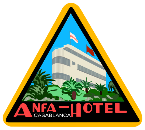 Hotel sticker vector graphics