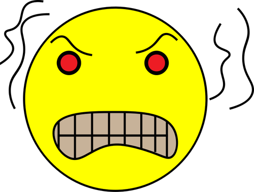 An angry emoticon