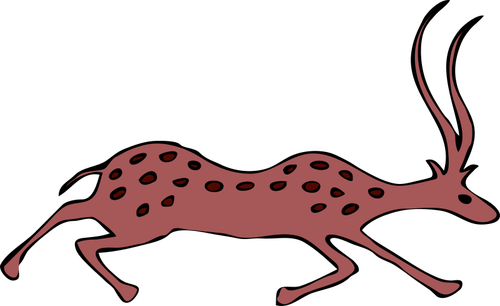 Vector image of antelope