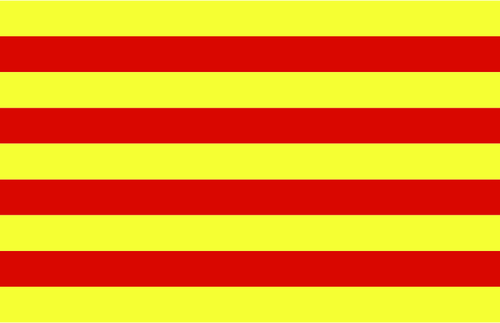 Catalonia चित्रण का ध्वज
