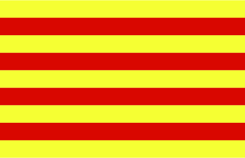 Catalonia illüstrasyon bayrağı