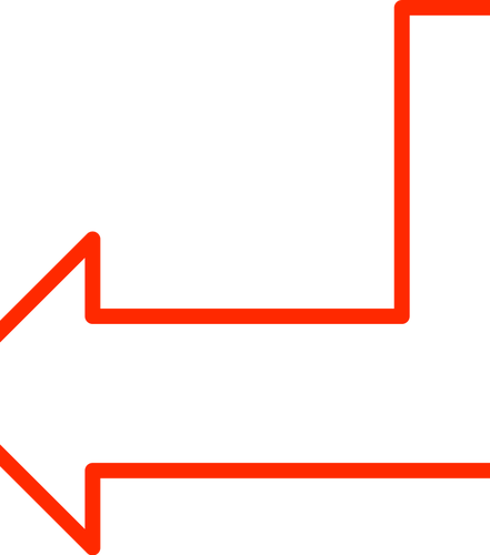 Image de vecteur de flèche en forme de L