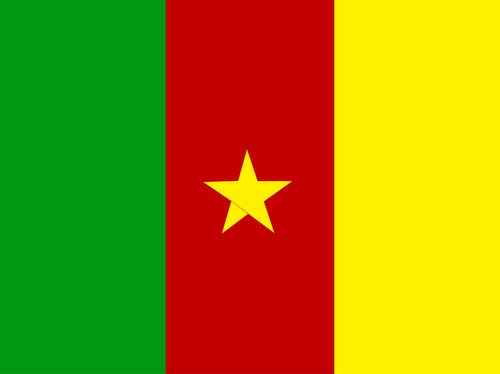 Kameruns flagg vektor tegning