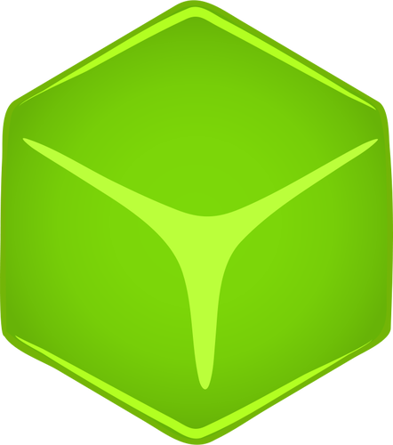 Vector graphics of cube