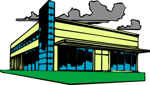 Vector illustration of shopping center