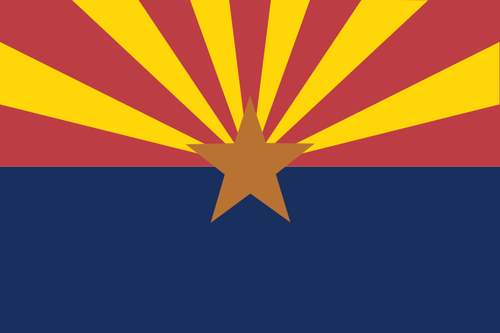 Arizona vektor flagga