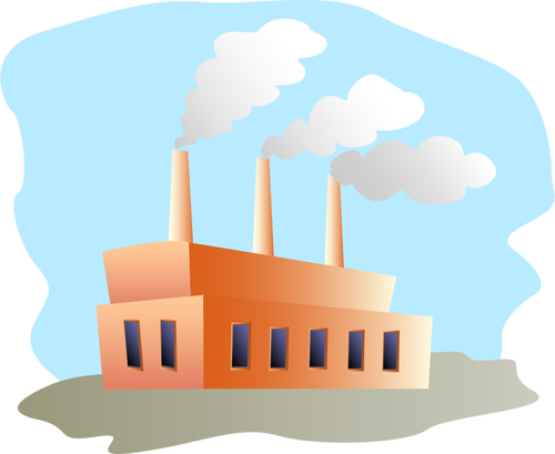 Ilustración vectorial de fábrica