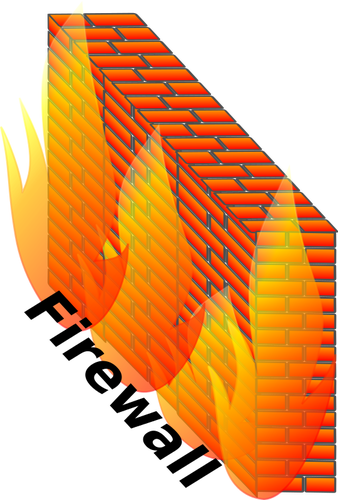 Color firewall vector illustration