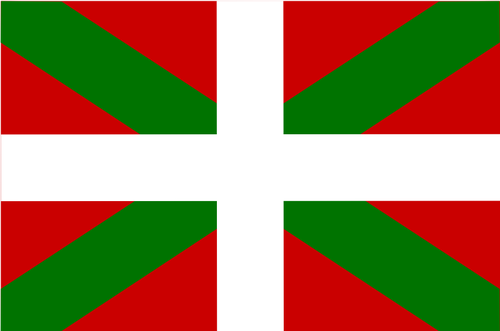 Flag of Basque Country vector image