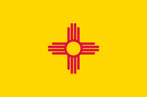 Vector flag of New Mexico