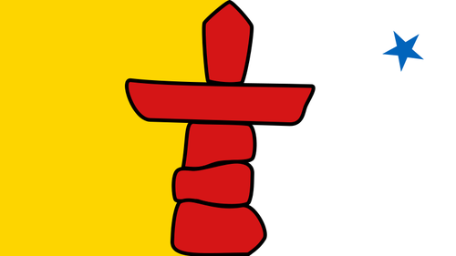 Nunavutin ClipArt-kuvan lippu