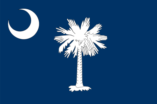 Vektor-Flagge von South Carolina