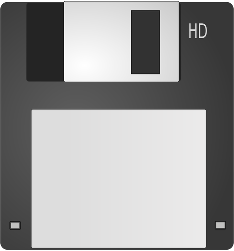 Gri bilgisayar disket vektör küçük resim