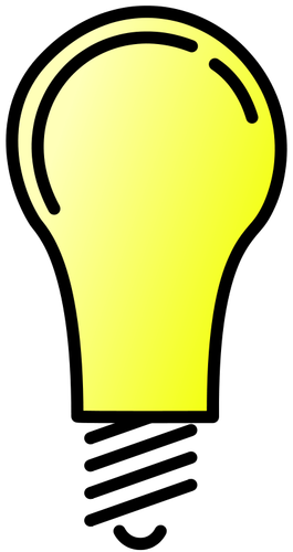 Žárovka na vektorový obrázek