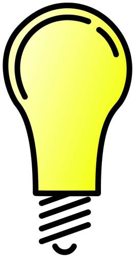 Gloeilamp ON vector afbeelding