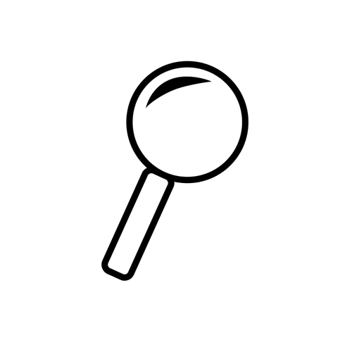 Magnifying pahar icon vector miniaturi