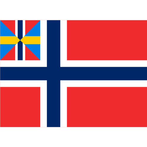 Bandera de la Unión de Noruega