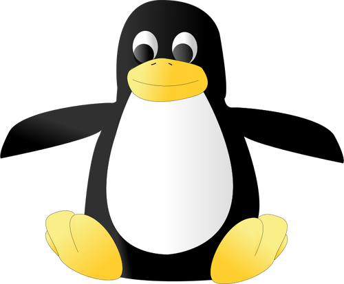 Плюшевые tux векторное изображение