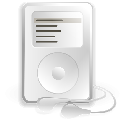 Imagem de vetor de player de música RhythmBox MP3