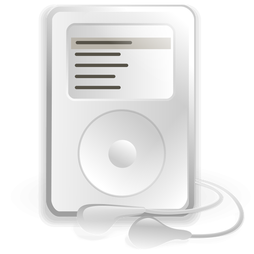 RhythmBox MP3 music player vector image