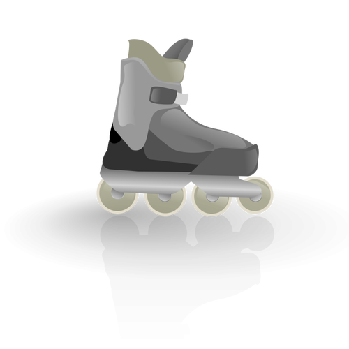 Dibujo vectorial de patines en línea