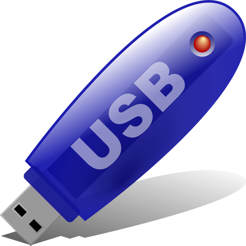 USB मेमोरी स्टिक वेक्टर ग्राफिक्स
