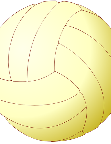 Volleybal bal vectorillustratie