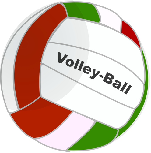 Desenho vetorial de bola de voleibol