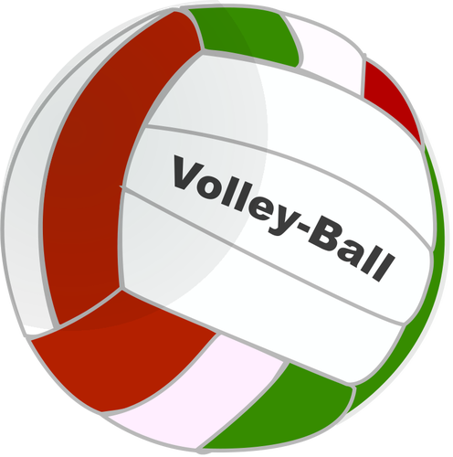 Dessin vectoriel de ballon de volley-ball