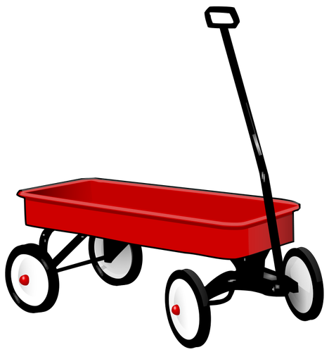 Ilustracja wektorowa wagonu zabawka