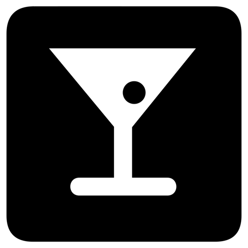 Vektor-Symbol für cocktail