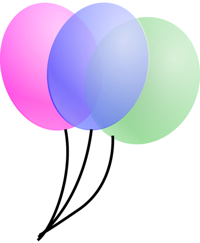 Baloons vector drawing